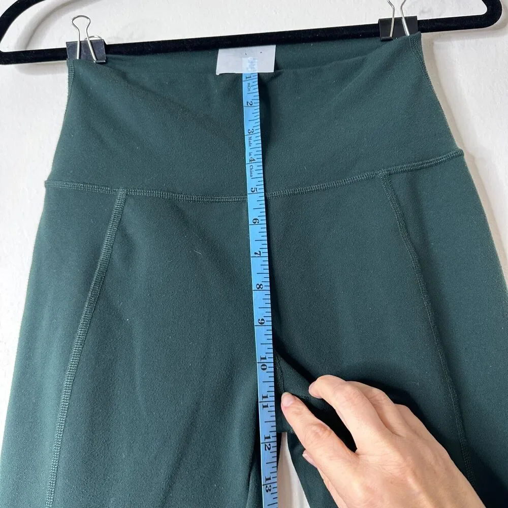Alo Yoga Midnight Green High Wide Waist Leggings with Breathable Wicking XS